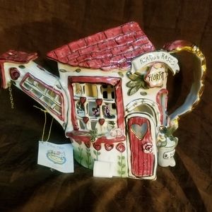 Blue Sky Clayworks Hearts and Roses Tea Light House Heather Goldminc